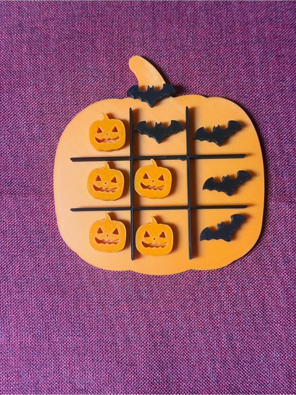 Halloween Pumpkin Tic-Tac-Toe - Orange